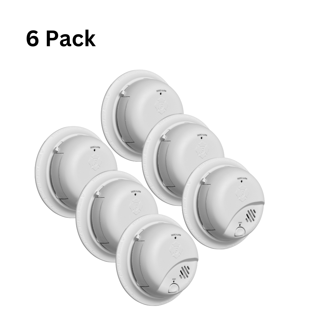 BRK SMI100-AC Smoke Alarm – Hardwired with Ionization Sensor, Battery Backup, and Replaceable Battery