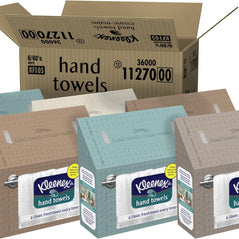KLEENEX KCC 38586 Disposable Hand Towels 60sht Boxed 6-PACK