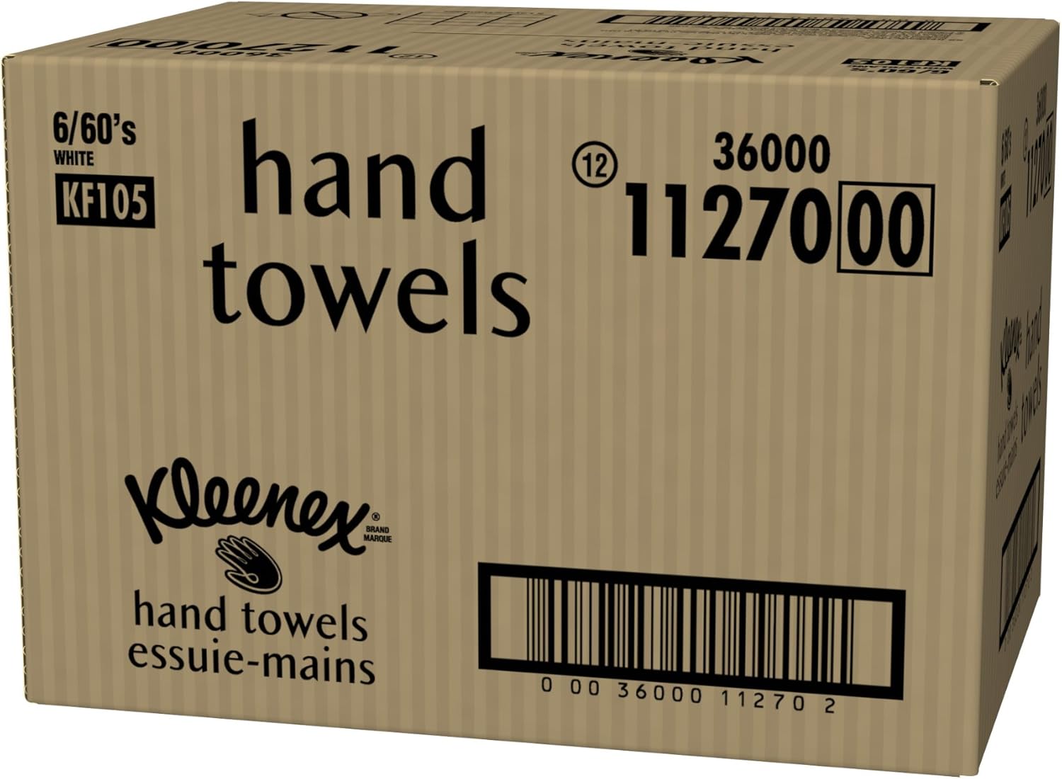 KLEENEX KCC 38586 Disposable Hand Towels 60sht Boxed 6-PACK