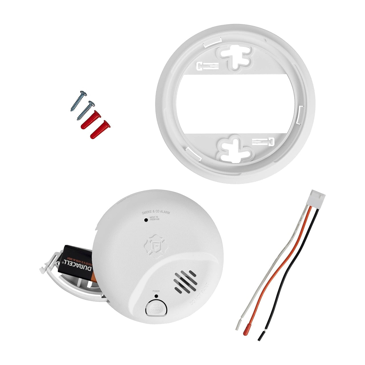 BRK SMICO100-AC Smoke & CO Alarm – Hardwired with Battery Backup and Dual Detection Technology