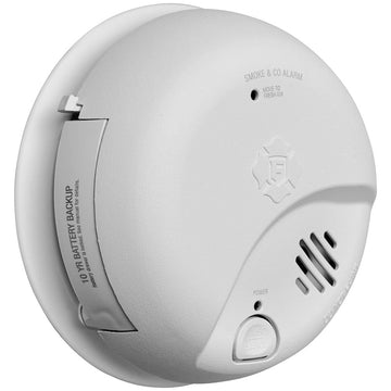 BRK SMICO105-AC Smoke & CO Alarm – Hardwired with Ionization Sensor with 10 Years Battery Backup