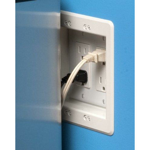 Arlington DVFR2W-1 Wall Plate, 2-Gang, White