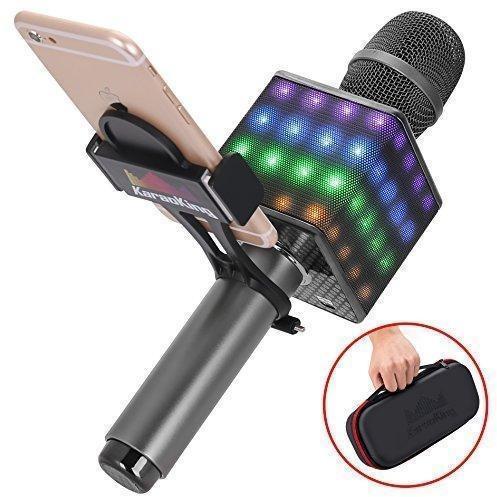 Wireless Bluetooth Karaoke Microphone with Speaker and LED lights (H8 2.0)