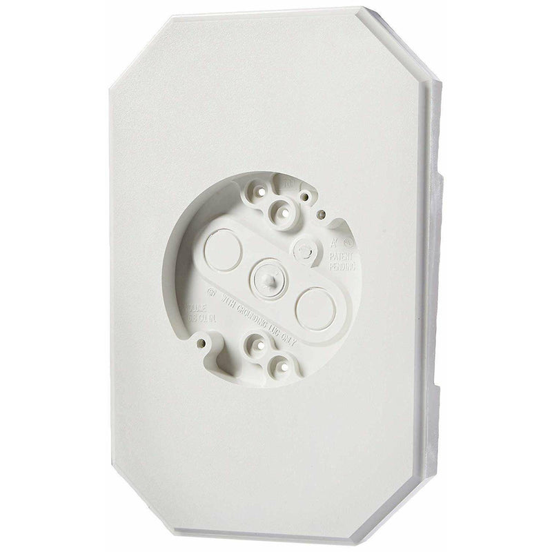 Arlington 8141DBL Siding Mounting Kit 1/2in Lap 7in x 10in, White