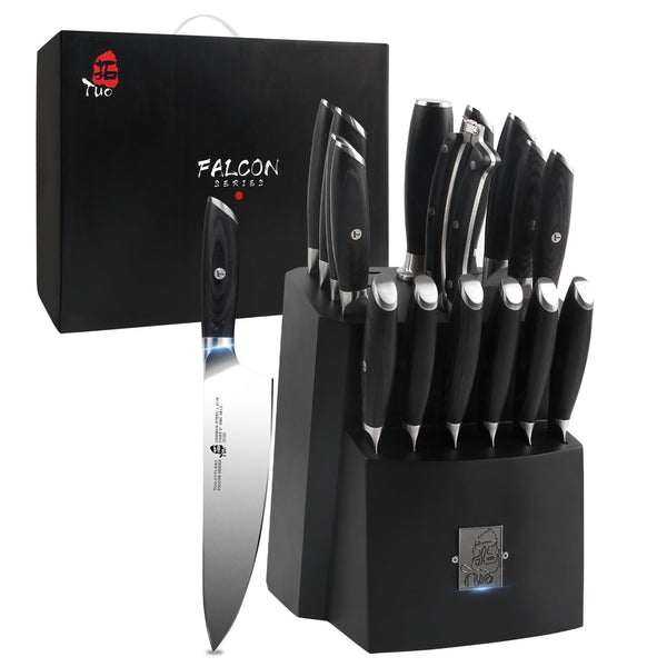 2 Piece Falcon Mini Knife Set Stainless Steel Blade With Sheath