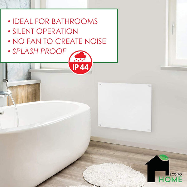 Electric wall heater clearance for bathroom
