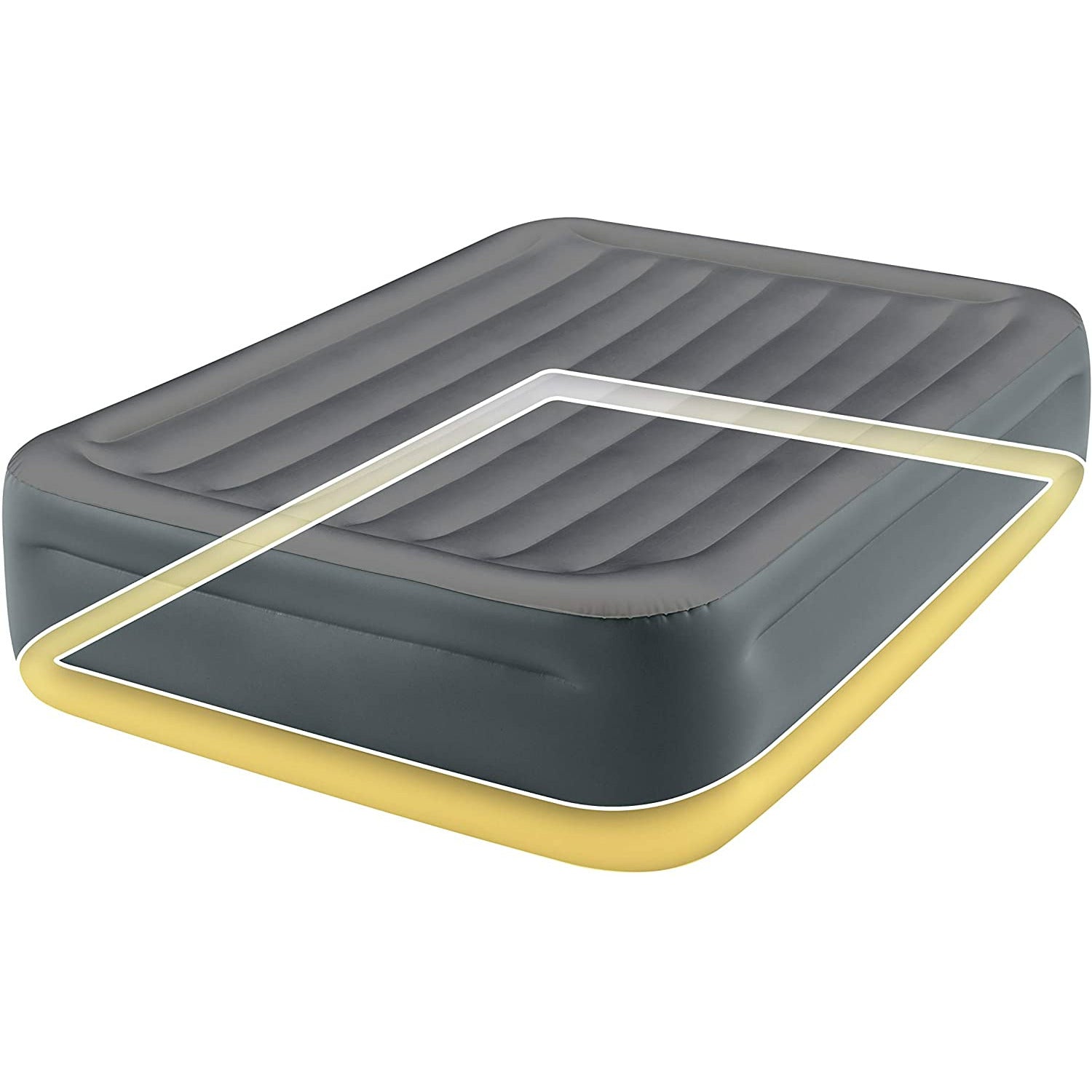 Intex - 64125ED - Dura-Beam Essential Rest Airbed - Internal Electric Pump - 18in Queen