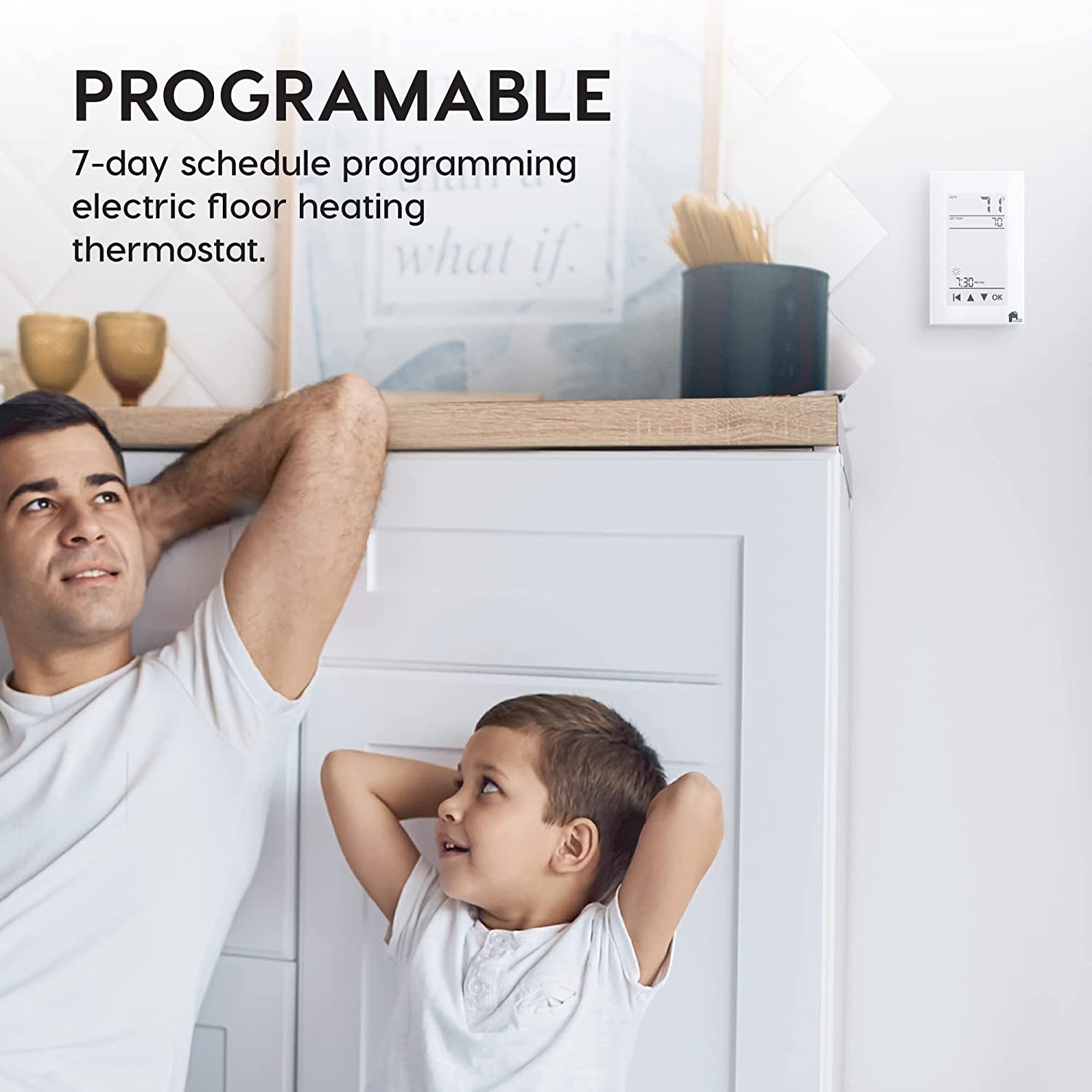 EconoHome - GFCI WiFi Thermostat - Programmable 4-Inch Touchscreen