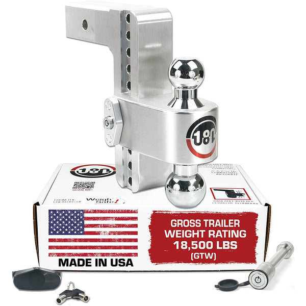 Hitch Locking Pin and Adjustable Trailer Coupler Lock Combo - Weigh Safe