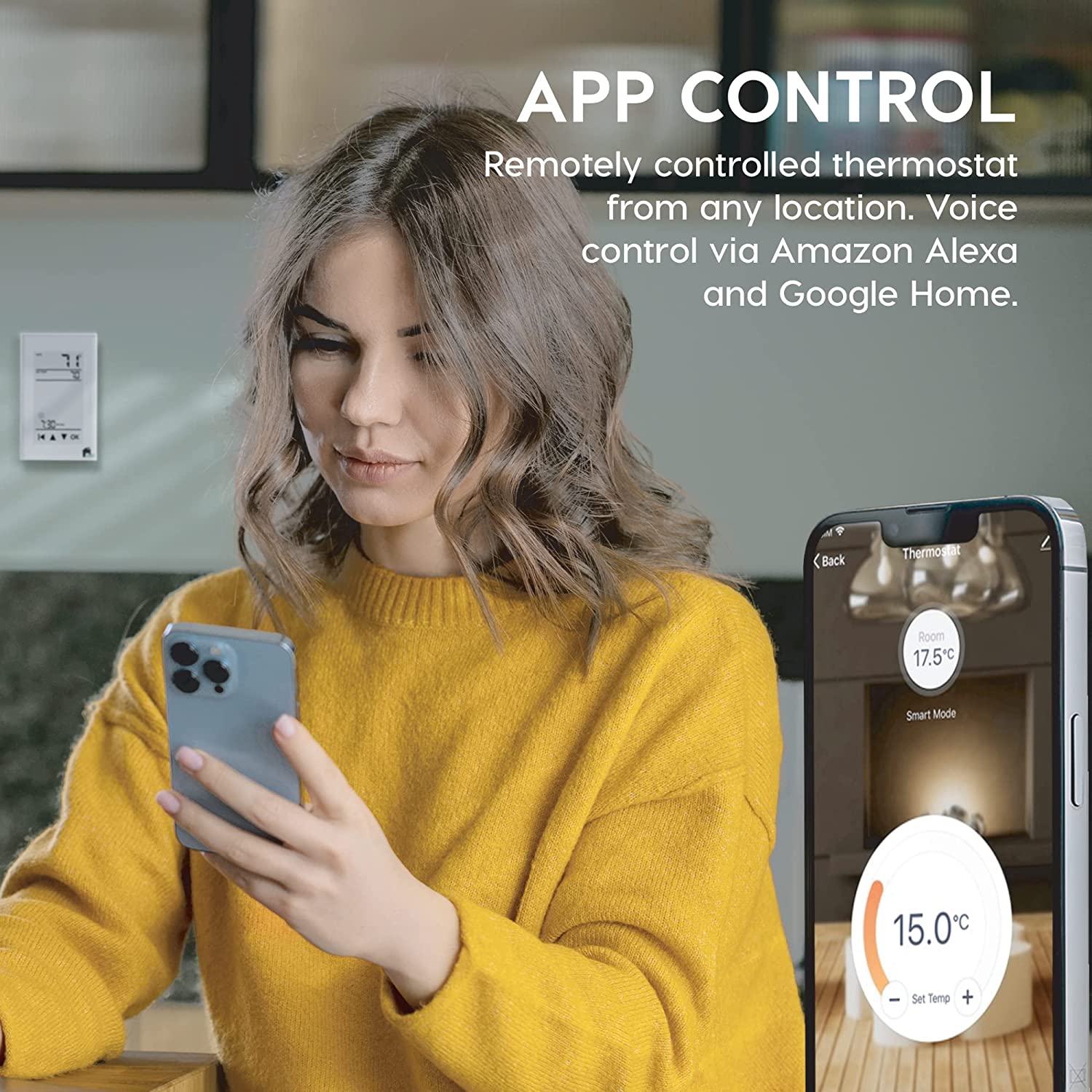 EconoHome - GFCI WiFi Thermostat - Programmable 4-Inch Touchscreen