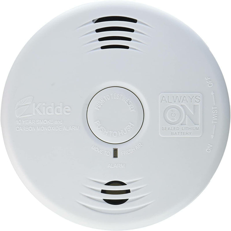 Kidde P3010CU Worry-Free Photoelectric Smoke & Carbon Monoxide Alarm with 10 Year Sealed Battery And Voice