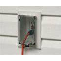 Arlington DBVS1C Low Profile IN BOX Recessed Outlet Box Wall Plate Kit, Vertical, 1-Gang