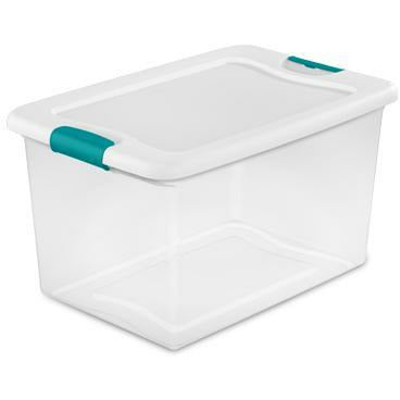Sterilite 14978006 64 quart/61 L Latching Box (6 Pack)