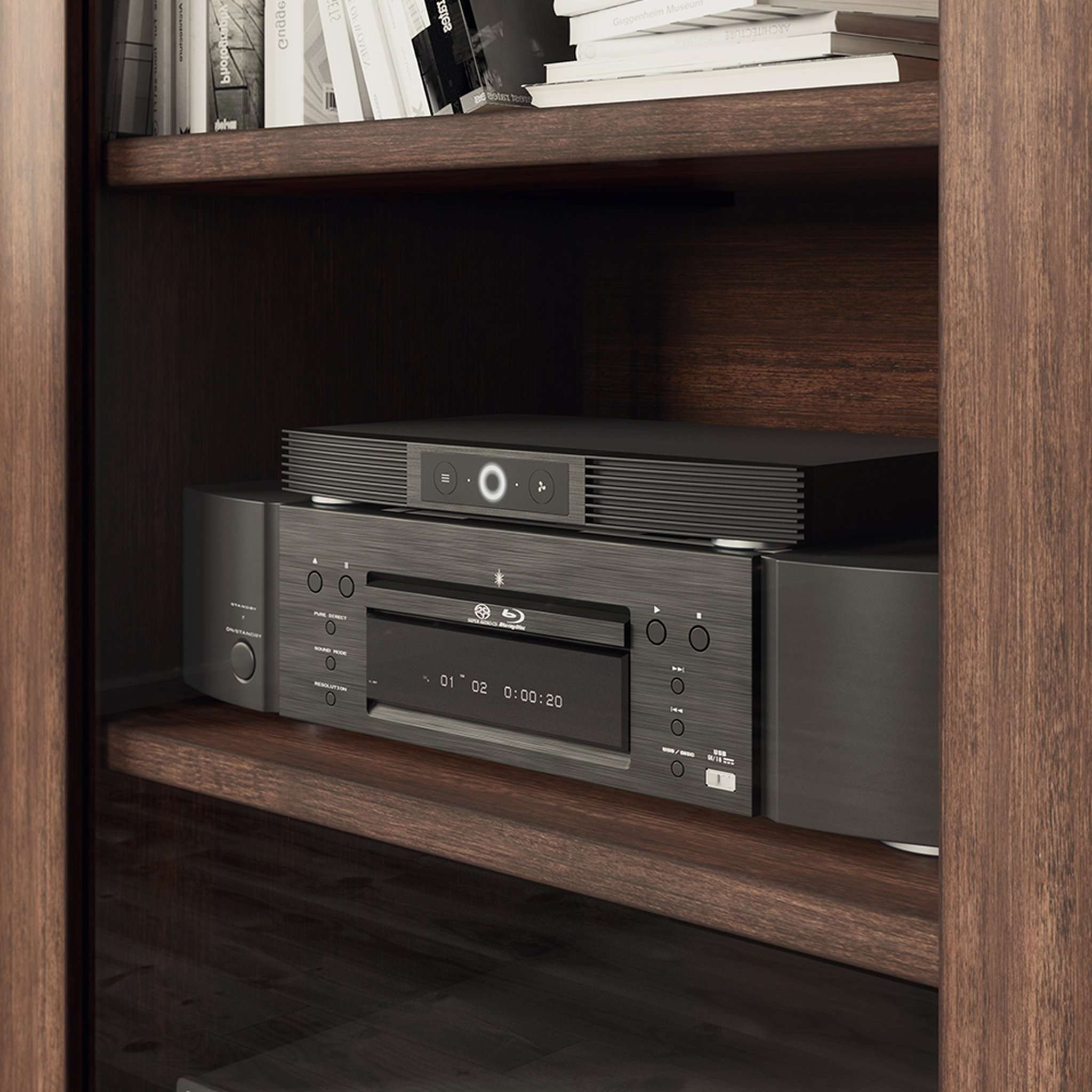 AC Infinity Aircom 6, Receiver and AV Component Cooling Blower System Rear Exhaust 12