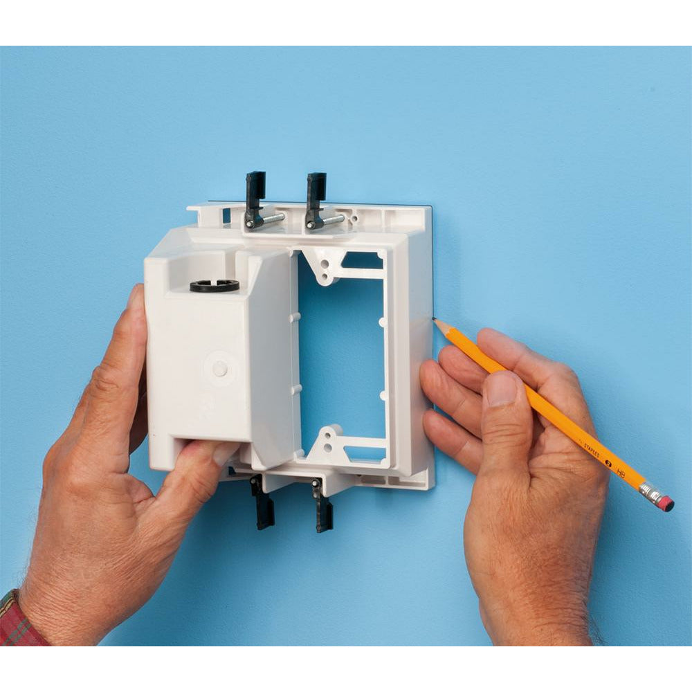 Arlington TVBU505 Recessed TV Box Wall Plate Kit 2-Gang