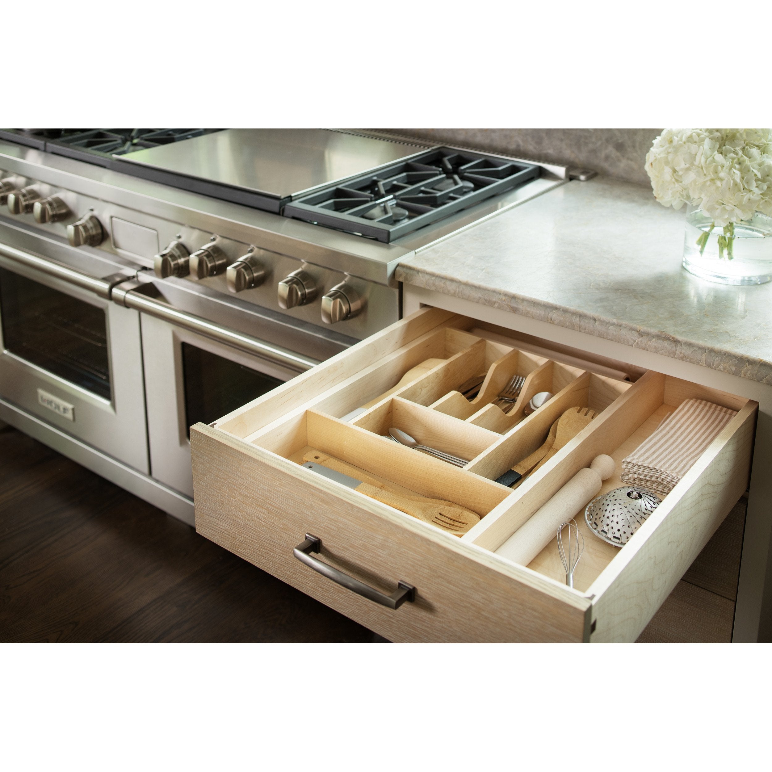 Rev-A-Shelf 4WCT-3SH / Short Wood Cutlery Tray Insert
