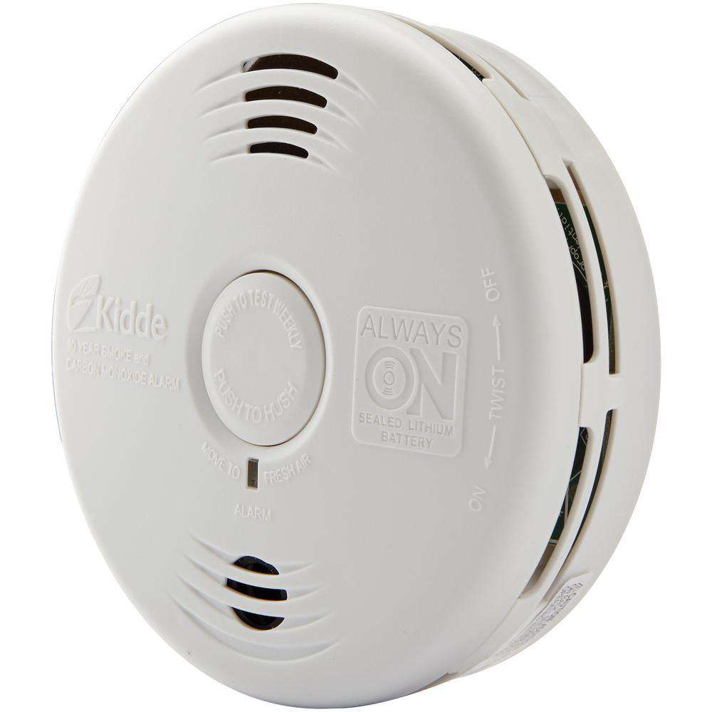 Kidde P3010CU Worry-Free Photoelectric Smoke & Carbon Monoxide Alarm with 10 Year Sealed Battery And Voice