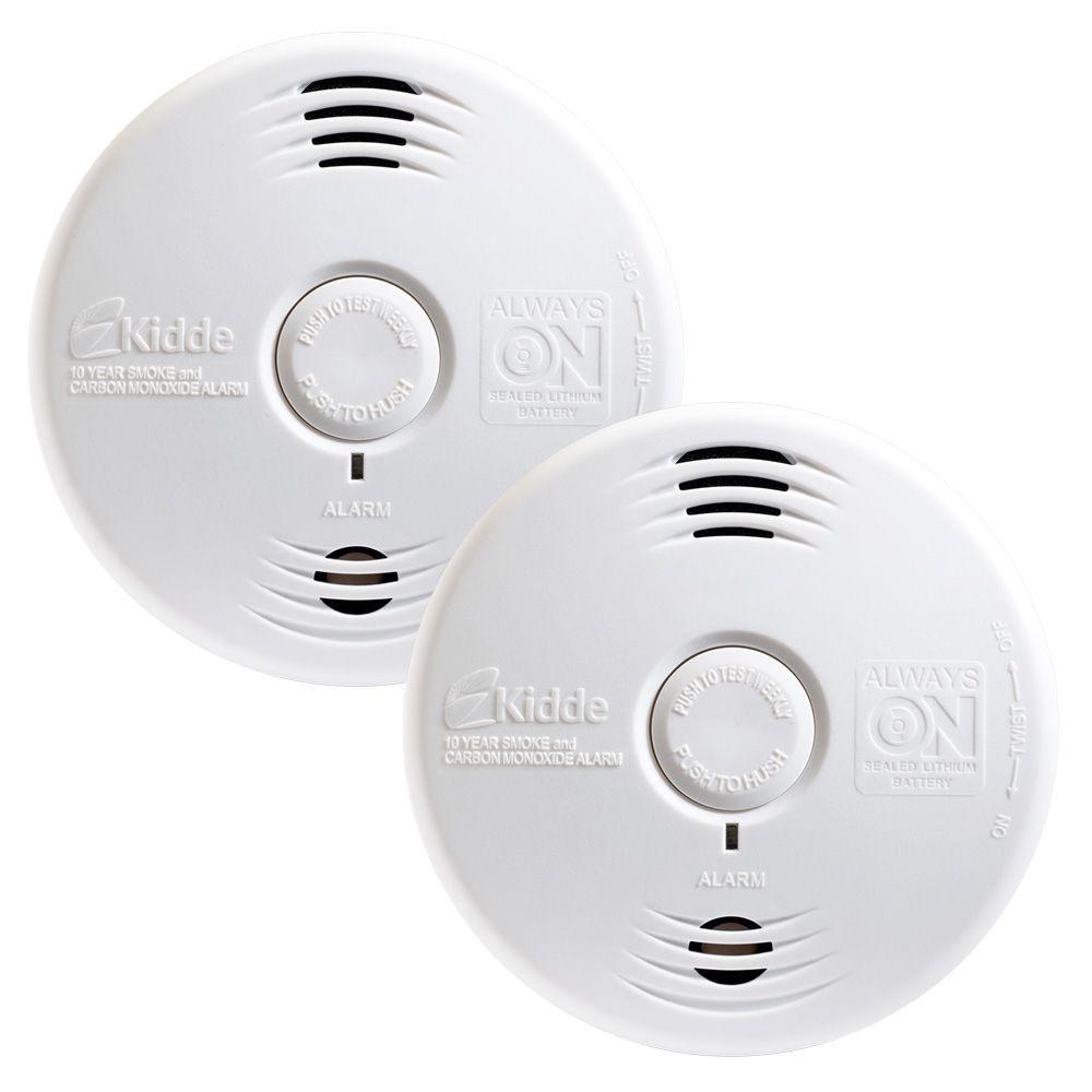 Kidde P3010CU Worry-Free Photoelectric Smoke & Carbon Monoxide Alarm with 10 Year Sealed Battery And Voice