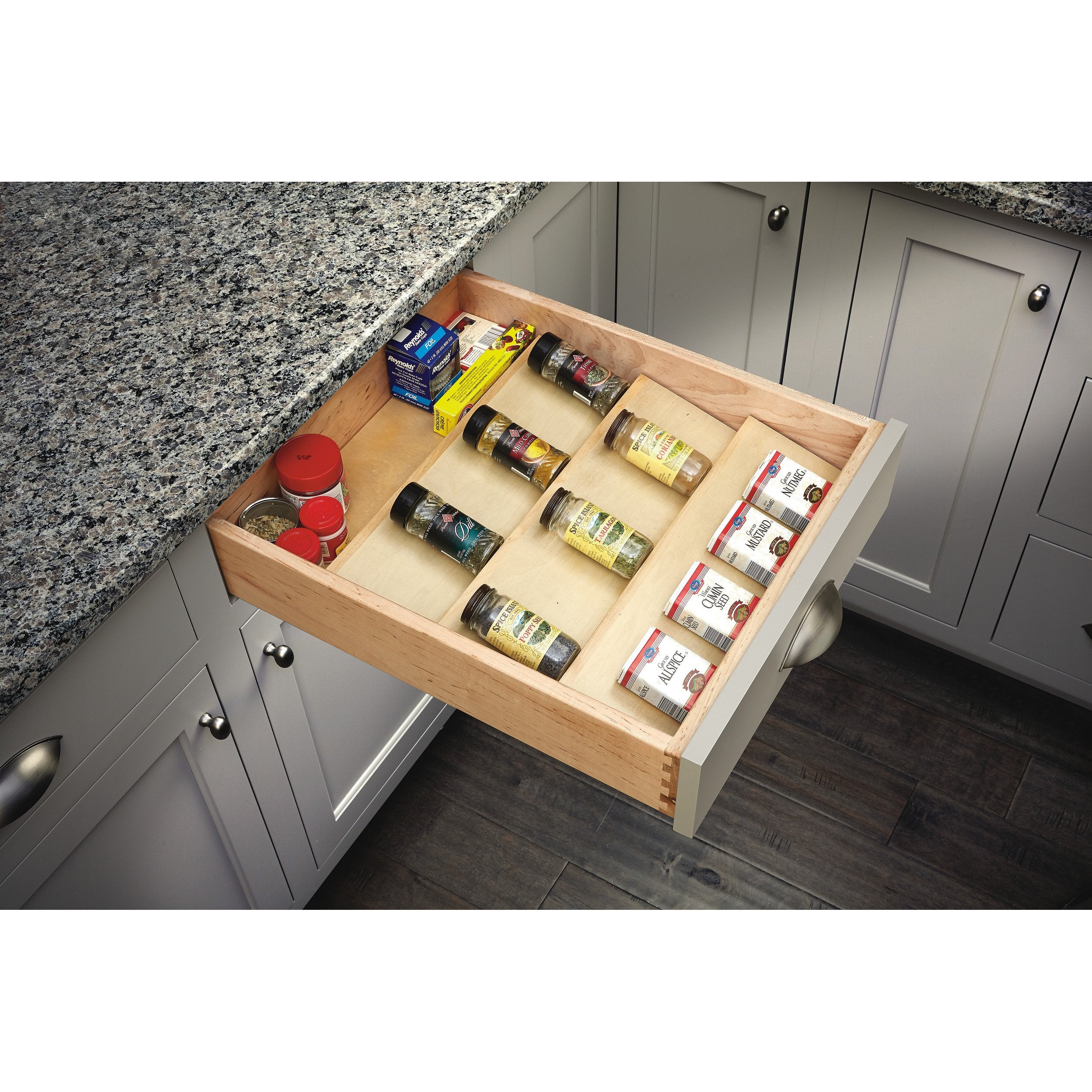 Rev-A-Shelf 4SDI-24 / 22 in Wood Spice Drawer Insert
