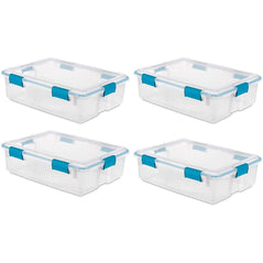 Sterilite Multipurpose Bins 37 Quart Gasket Box (4 Pack) - Wholesale Home