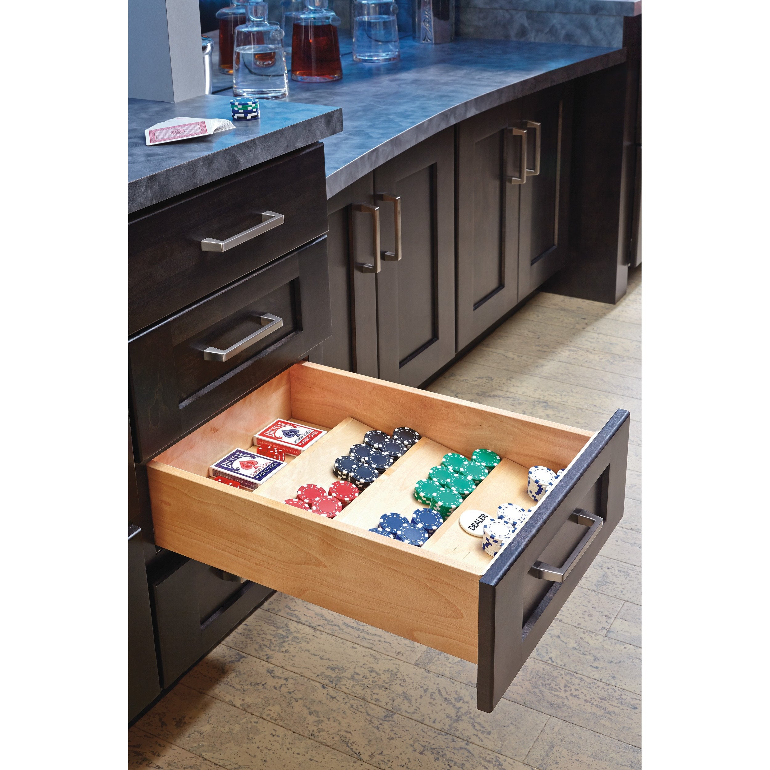 Rev-A-Shelf 4SDI-24 / 22 in Wood Spice Drawer Insert