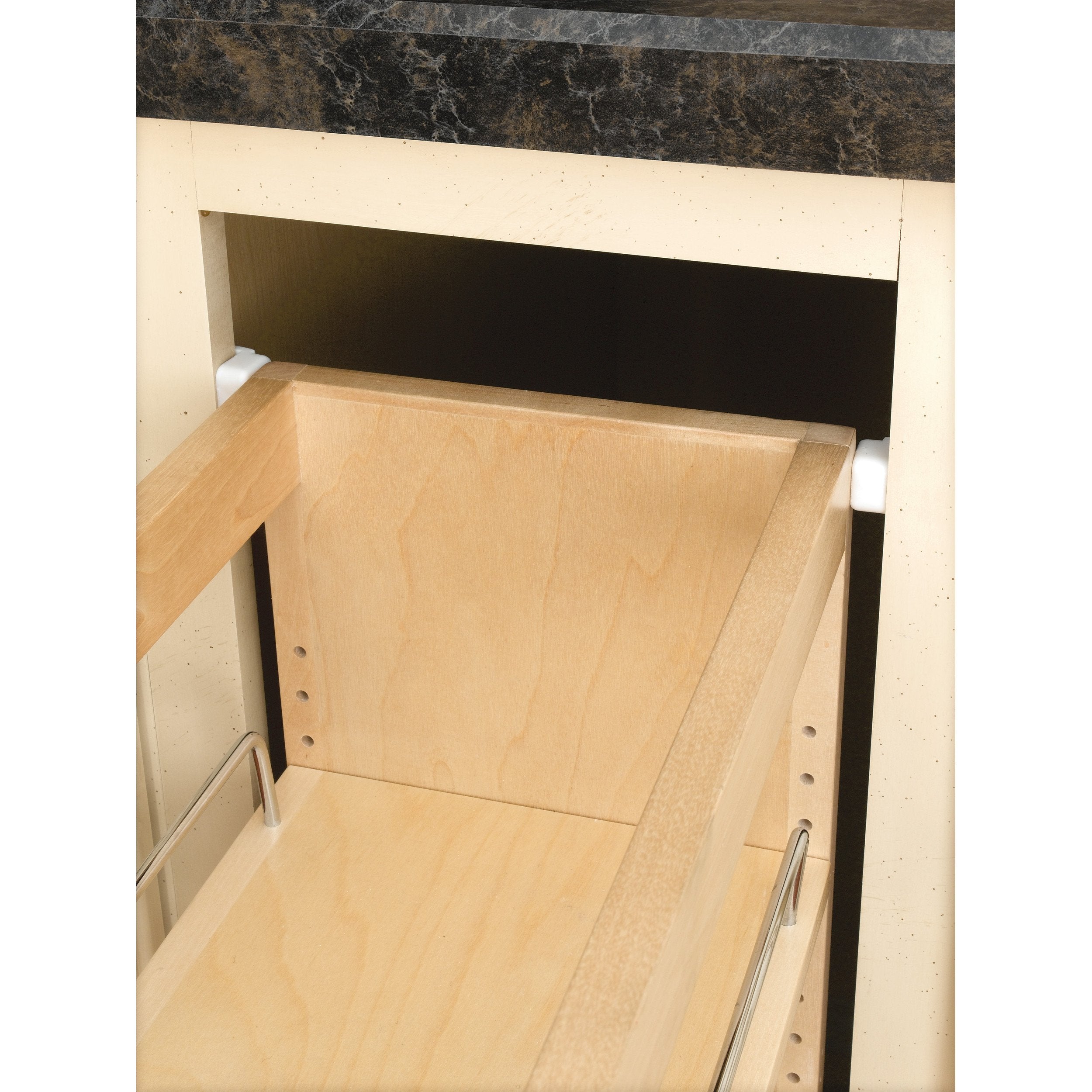 Rev-A-Shelf 448UT-BCSC-5C / 5 in Base Cabinet Organizer w/ 3 Utensil Bins