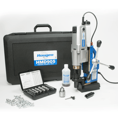 Hougen HMD905 Swivel Base Fabricator's Kit Magnetic Drill - 2-Speed, Fractional, 115V