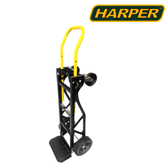Heavy-duty HARPER TRUCKS hand truck with durable frame and versatile design, supports 600-700 lbs capacity, ideal for heavy loads.