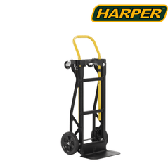 Harper Trucks lightweight hand truck with 300-400 lb capacity, durable frame, and easy maneuverability, suitable for moving heavy items.