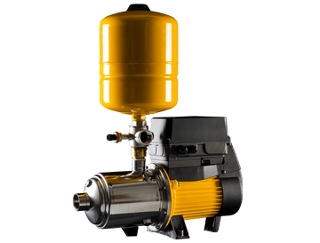 Davey DD15-35NPT Dynadrive pump with 0.8kW motor, 35 GPM flow, 115V, shown with included expansion tanks.
