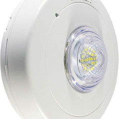 BRK First Alert SLED177 120V hardwired LED strobe light mounted on ceiling, bright flashing warning light for safety alert.