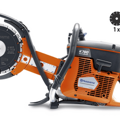 Husqvarna K 760 Cut-n-Break II circular saw with a sturdy blade and ergonomic handle for precise cutting tasks.
