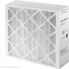 Honeywell FC100A1011 replacement media air filter, 20x20x4 inches, designed for HVAC systems, showing the filter media and frame.