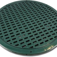 Polylok 3008-G24 24-inch heavy-duty grate for corrugated pipe, durable plumbing drain cover with sturdy construction.