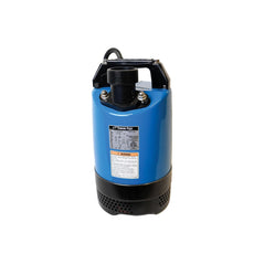 TSURUMI LB-800 manual submersible dewatering pump with 1 HP, 2-inch discharge, used for construction site drainage