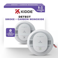 Kidde 30CUAR hardwired smoke and carbon monoxide alarm with battery backup, interconnected design, and nuisance alarm reduction