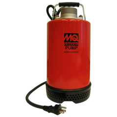 Multiquip ST2037 2-inch submersible electric pump with 1HP, capable of 73 GPM for dewatering basements, pools, and construction sites.