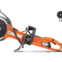 Husqvarna K 4000 Cut-n-Break electric circular saw with 16-inch blade for cutting concrete, masonry, and flush cuts.