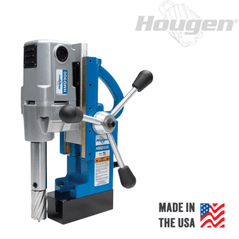Hougen HMD900 portable magnetic drill with 115V power and 1-1/2 inch capacity, shown on a work surface.