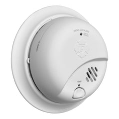 BRK SMICO110 10-year sealed battery smoke and carbon monoxide alarm with digital display and test button for home safety.