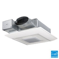 Panasonic FV-0510VSL1 WhisperValue DC Low-Profile Bathroom Fan with Dimmable LED Light, 50-80-100 CFM