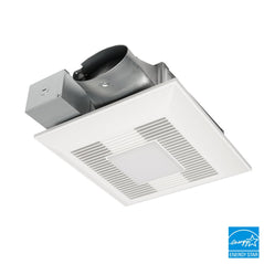 Panasonic FV-0510VSCL1 WhisperValue DC Bathroom Fan with Dimmable LED Light and Condensation Sensor, 50-80-100 CFM