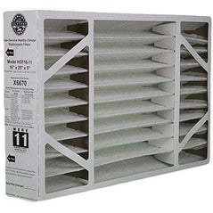 Lennox Healthy Climate 16x25x5 MERV 11 air filter with pleated design for improved indoor air quality.
