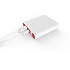 Honeywell Redlink Enabled Internet Gateway THM6000R7001 router for smart home connectivity, shown with device ports and indicator lights.