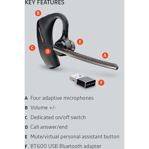 Auricular Plantronics USB Bluetooth Voyager 5200 UC