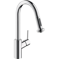 Hansgrohe Talis S 2-Spray HighArc Kitchen Faucet W/ Pull Down, 1.75 GPM 14877001, Chrome - Wholesale Home Improvement Products
