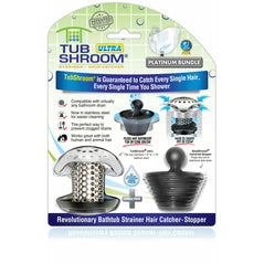 TubShroom® Ultra (Stainless) Plus StopShroom® Plug Combo for Tub Drains - Wholesale Home Improvement Products
