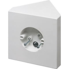 White Arlington FB900 fan mounting box for cathedral ceilings 80° and up, ideal for electrical conduit and fittings.