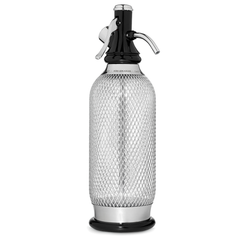 iSi SodaMaker Classic 1 Quart soda maker with sparkling water bottle and carbonation chamber for home use