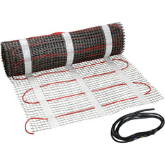 EconoHome indoor underfloor heating mat laid on a tiled floor, designed for efficient room heating.